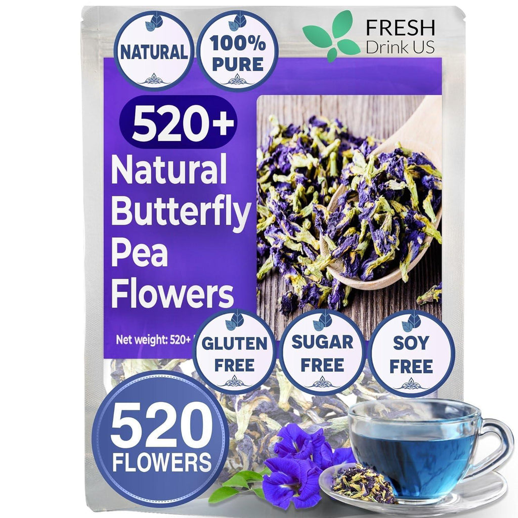 Butterfly Pea Flower Tea Bags — 100% Natural Herbal Tea