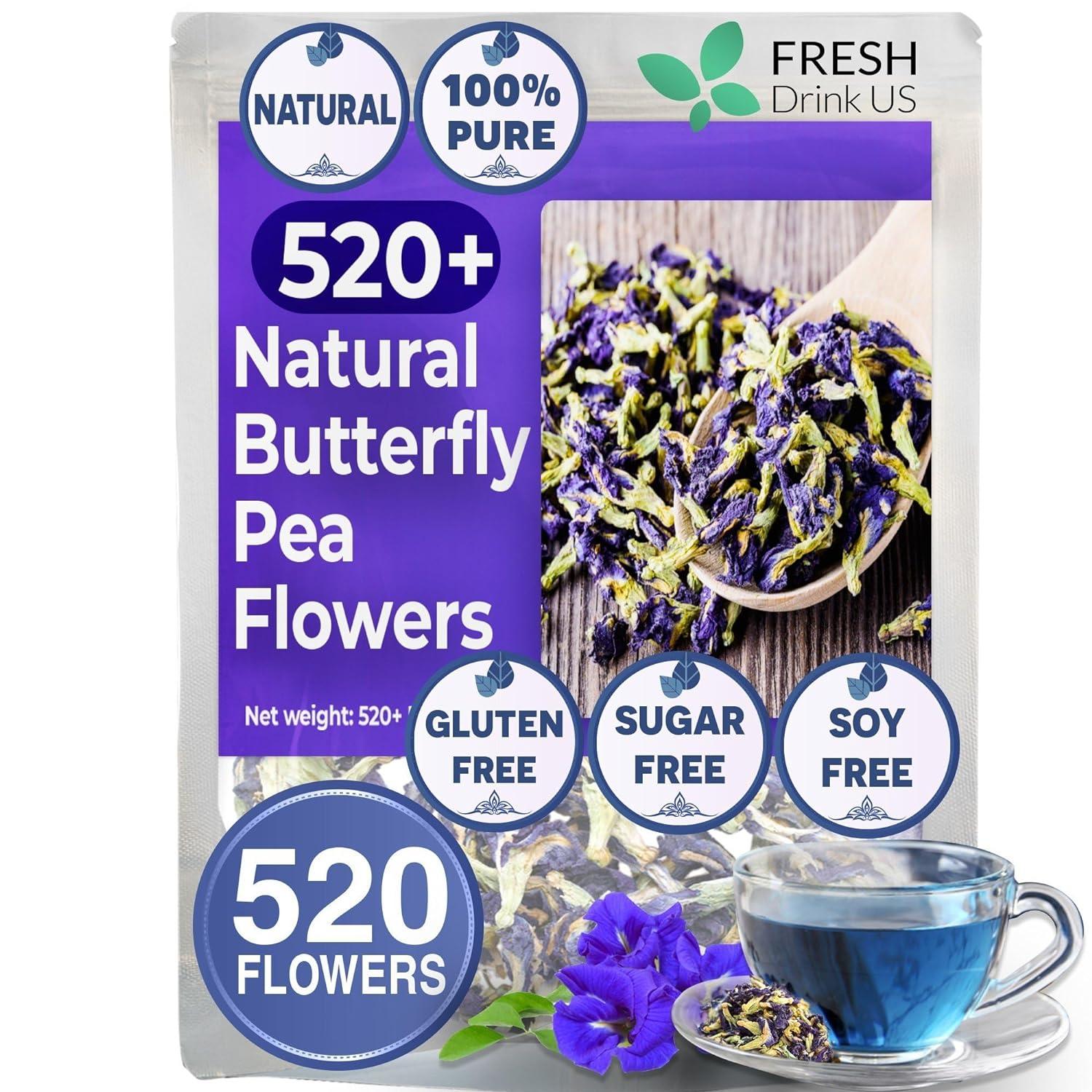 Butterfly Pea Flower Tea Bags — 100% Natural Herbal Tea