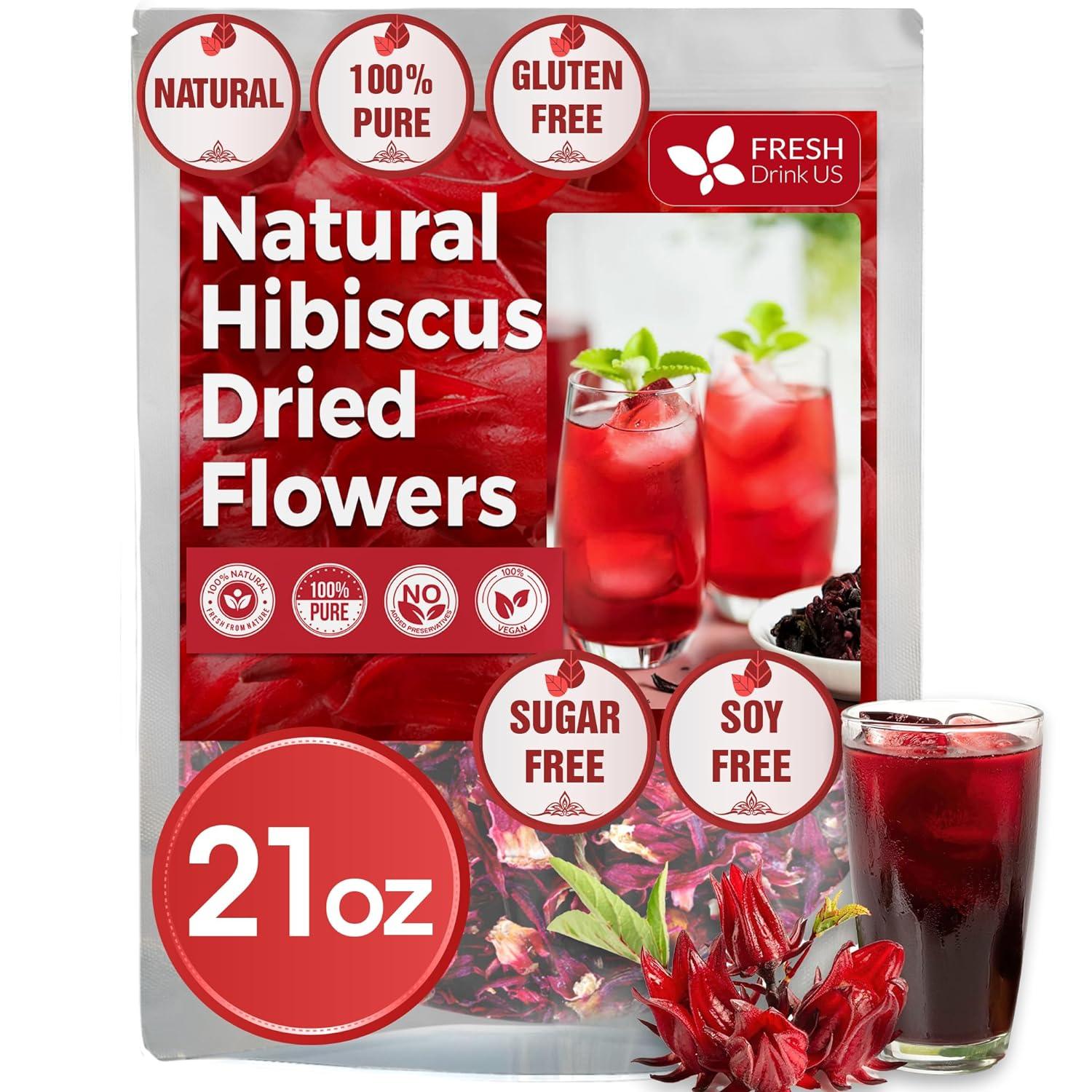 Hibiscus Dried Flowers Tea Bags — 100% Natural Herbal Tea