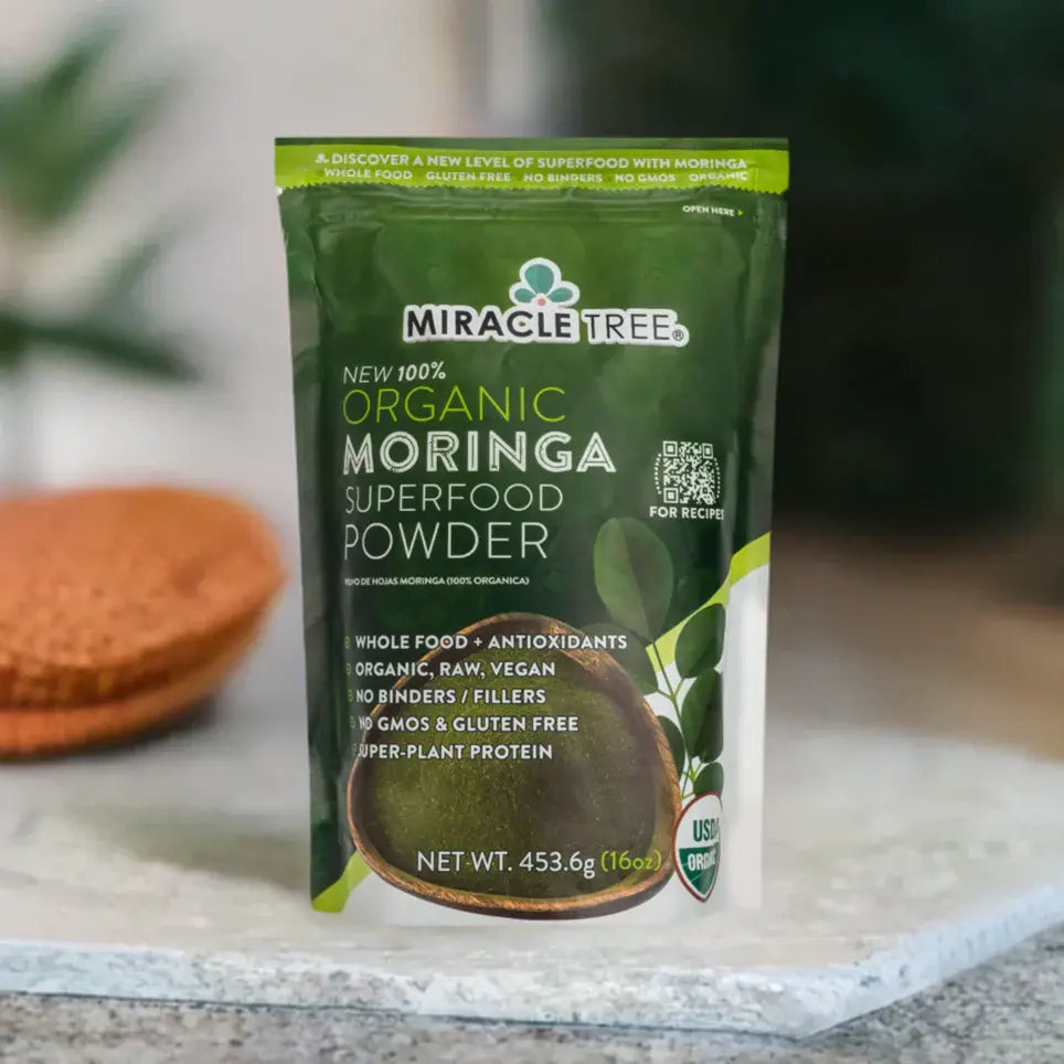 Organic Moringa Powder - 16oz Pouch (1 lb)